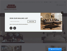 Tablet Screenshot of hyattfurniture.com